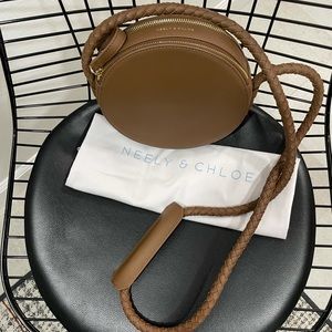 Neely and Chloe The Canteen Bag in brown leather